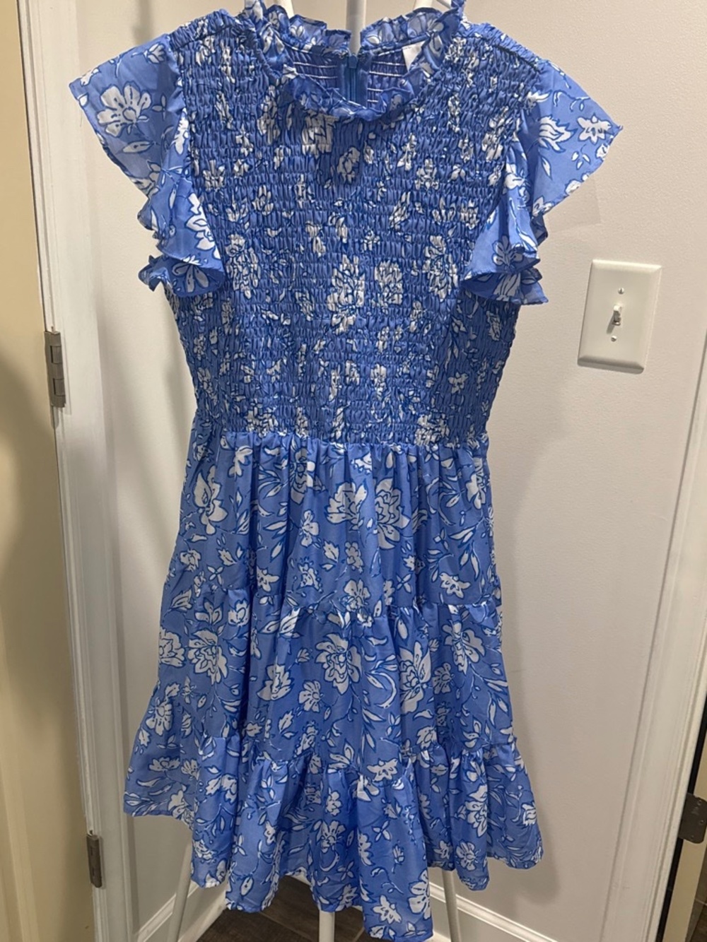 J. Marie blue floral dress